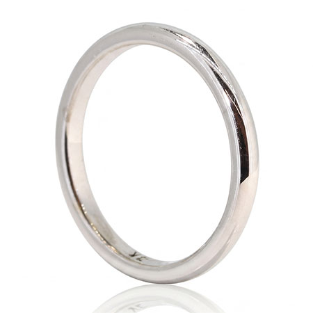14K White Gold Band