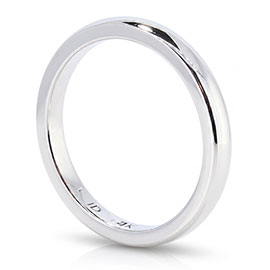 14K White Gold Band