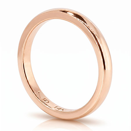 14K Rose Gold Band