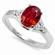 18K White Gold 2.00cttw Ruby & Diamond Ring