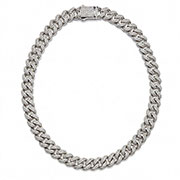 14K White Gold 10.00cttw Diamond Necklace