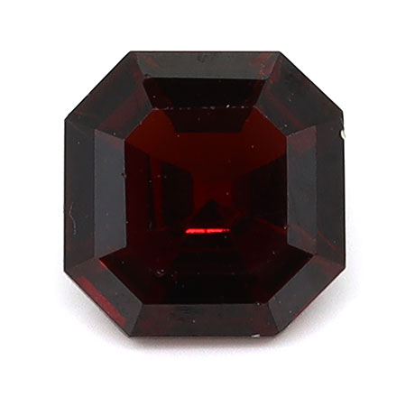 1.17 ct Emerald Cut Natural Garnet : Brownish Red