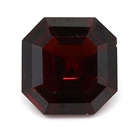 1.17 ct Emerald Cut Natural Garnet : Brownish Red