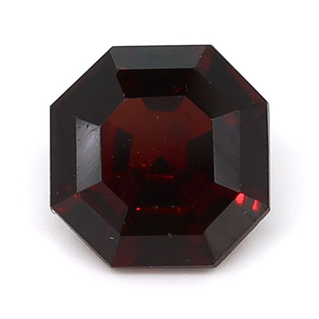 1.12 ct Emerald Cut Natural Garnet : Brownish Red