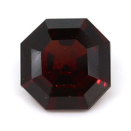 1.12 ct Emerald Cut Natural Garnet : Brownish Red
