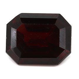 2.56 ct Emerald Cut Natural Garnet : Brownish Red