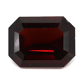 1.91 ct Emerald Cut Natural Garnet : Brownish Red