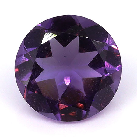 1.56 ct Round Natural Amethyst : Rich Purple