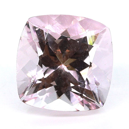 2.41 ct Cushion Cut Natural Morganite : Soft Pink