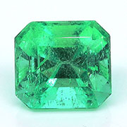 1.98 ct Green Emerald Cut Natural Emerald