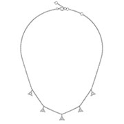 14K White Gold 0.80cttw Diamond Necklace