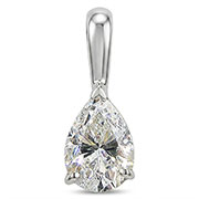 14K White Gold 0.50 ct. Diamond Pendant