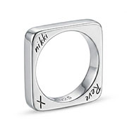 Sterling Silver Square Band