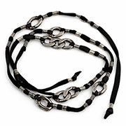   Sterling Silve 925 Chain Links & leather