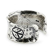 Sterling Silver Unisex Peace Band