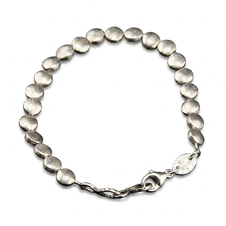 Sterling Silver925  soft brushed finish Unisex Bracelet