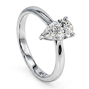 14K White Gold 1.00ct Lab Grown Diamond Ring
