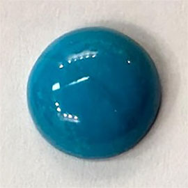 3.09 ct Round Natural Turquoise : Soft Blue