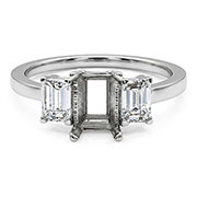 18K White Gold 3/4cttw Diamond Setting