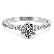 18K White Gold 0.92cttw Diamond Ring