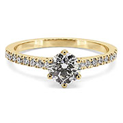 18K Yellow Gold 0.92cttw Diamond Ring