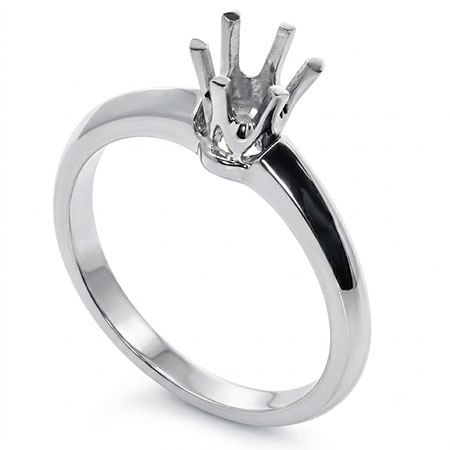 18K White Gold Solitaire Setting