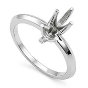 14K White Gold Setting
