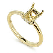 14K Yellow Gold 0.07cttw Diamond Setting