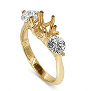18K Yellow Gold 1.00cttw Diamond Setting