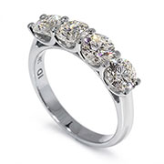 14K White Gold 2.00ct Lab Grown Diamond Ring