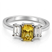 18K White Gold 2.00cttw Sapphire & Diamond Ring