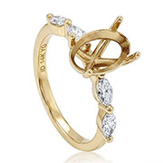 14K Yellow Gold 0.50cttw Diamond Setting