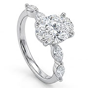 14K White Gold 2.50cttw Lab Grown Diamond Ring
