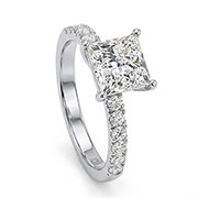 14K White Gold 2.40cttw Lab Grown Diamond Ring