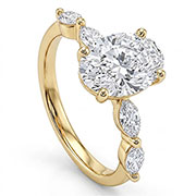 14K Yellow Gold 2.50cttw Lab Grown Diamond Ring