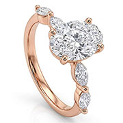 14K Rose Gold 2.50cttw Lab Grown Diamond Ring