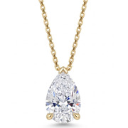 14K Yellow Gold 1.50cttw Lab Grown Diamond Pendant