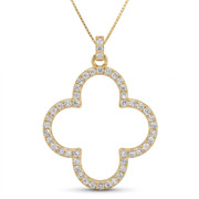 14K Yellow Gold 0.42cttw Diamond Pendant