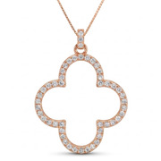 14K Rose Gold 0.42cttw Diamond Pendant