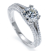 14K White Gold 2.04cttw Lab Grown Diamond Ring