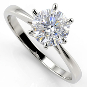14K White Gold 1.00ct Lab Grown Diamond Ring