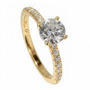 14K Yellow Gold 1.28cttw Lab Grown Diamond Ring