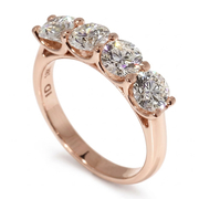 14K Rose Gold 2.00ct Lab Grown Diamond Ring