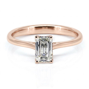 14K Rose Gold 1.00ct Lab Grown Diamond Ring