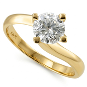 14K Yellow Gold 1.00ct Lab Grown Diamond Ring