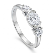 14K White Gold 1.40cttw Diamond Ring