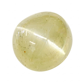 0.90 ct Cabochon Natural  Chrysoberyl Cat’s Eye Quartz : Light Yellow