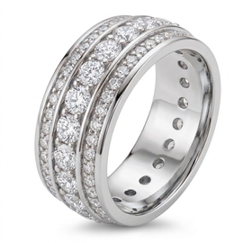 14K White Gold Multi Stone Ring : 2.00 cttw Diamonds