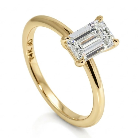 14K Yellow Gold Solitaire Ring : 1.00 ct Diamond