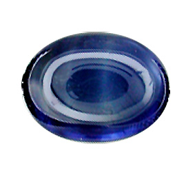 2.12 ct Cabochon Blue Sapphire : Deep Darkish Blue